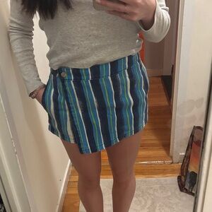 Simon Miller Blue and Green Striped Skort - worn once